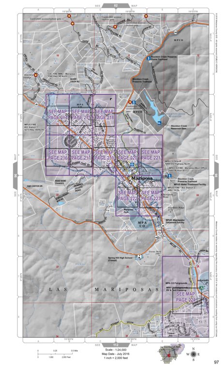 Mariposa Road Atlas Grid Page #097
