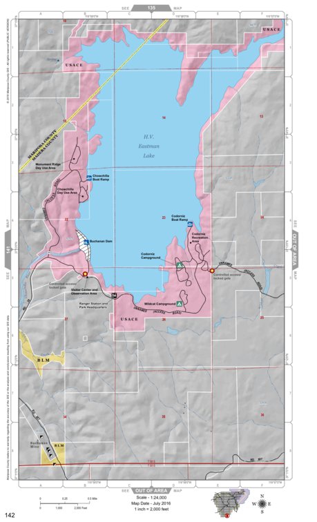 Mariposa Road Atlas Grid Page #142