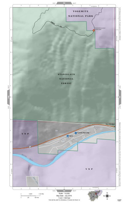 Mariposa Road Atlas Grid Page #157