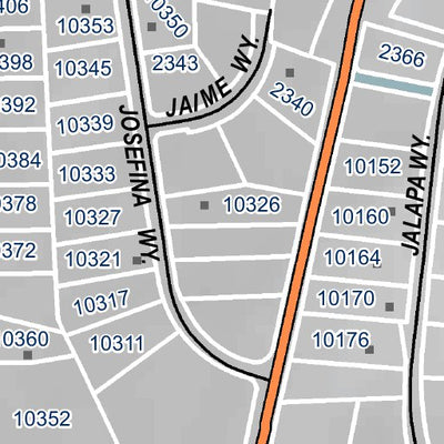 Mariposa Road Atlas Grid Page #186