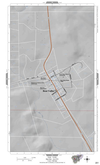 Mariposa Road Atlas Grid Page #201