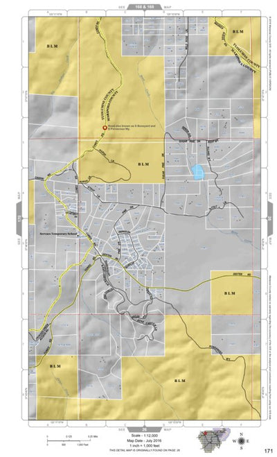 Mariposa Road Atlas Grid Page #171