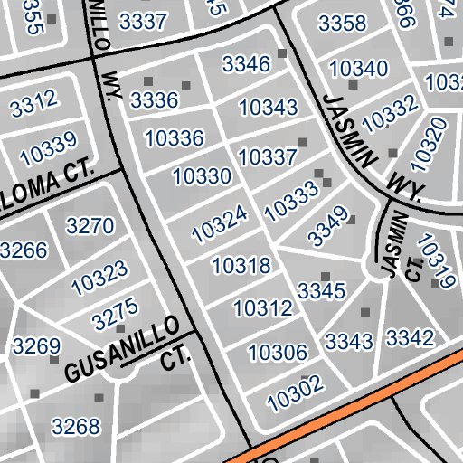 Mariposa Road Atlas Grid Page #183 Map by Mariposa County | Avenza Maps