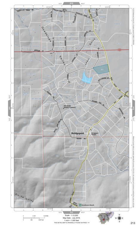 Mariposa Road Atlas Grid Page #213