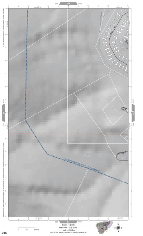 Mariposa Road Atlas Grid Page #216