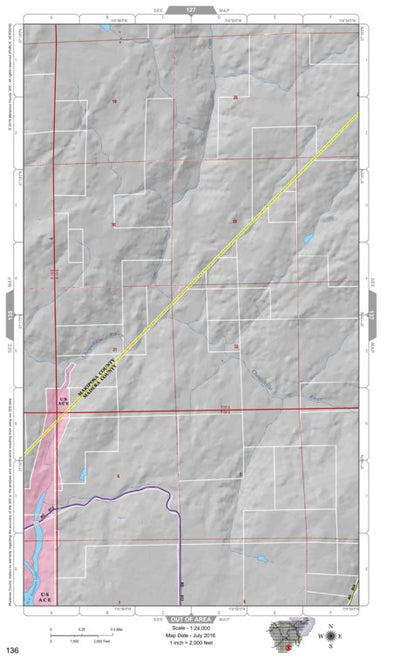 Mariposa Road Atlas Grid Page #136