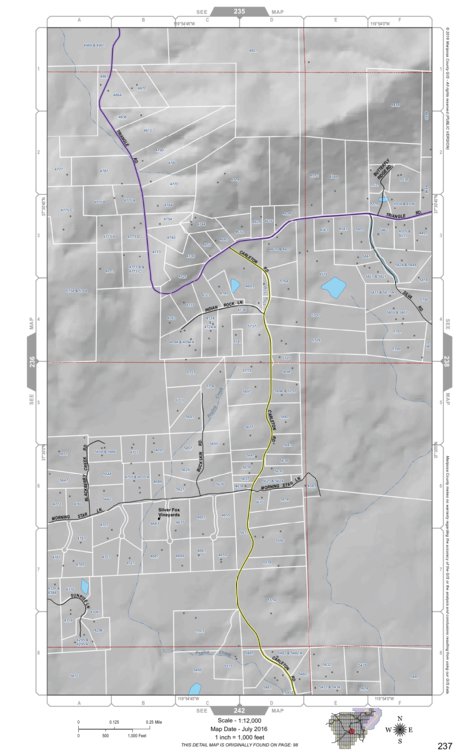 Mariposa Road Atlas Grid Page #237