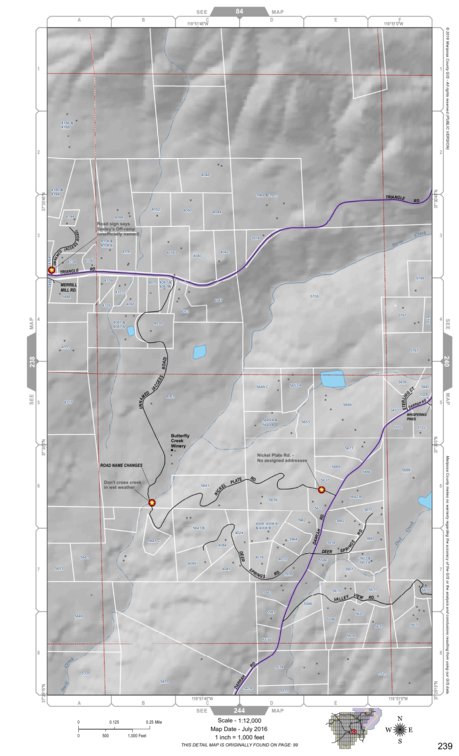 Mariposa Road Atlas Grid Page #239