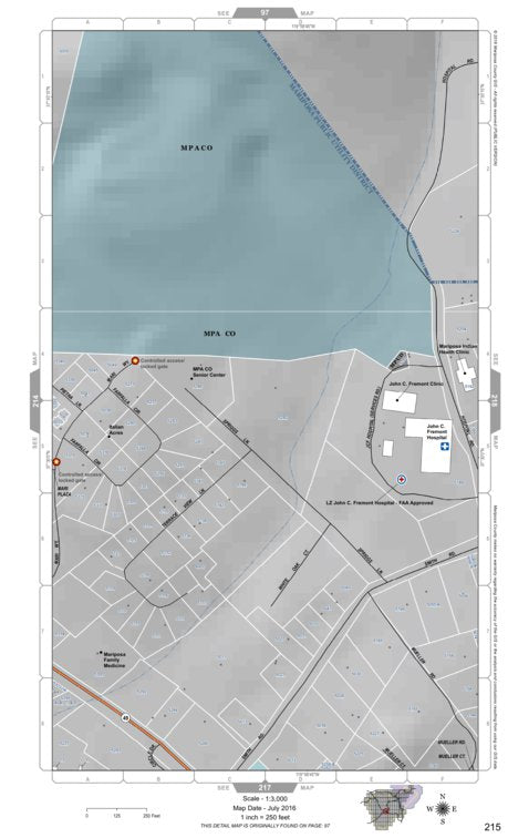 Mariposa Road Atlas Grid Page #215