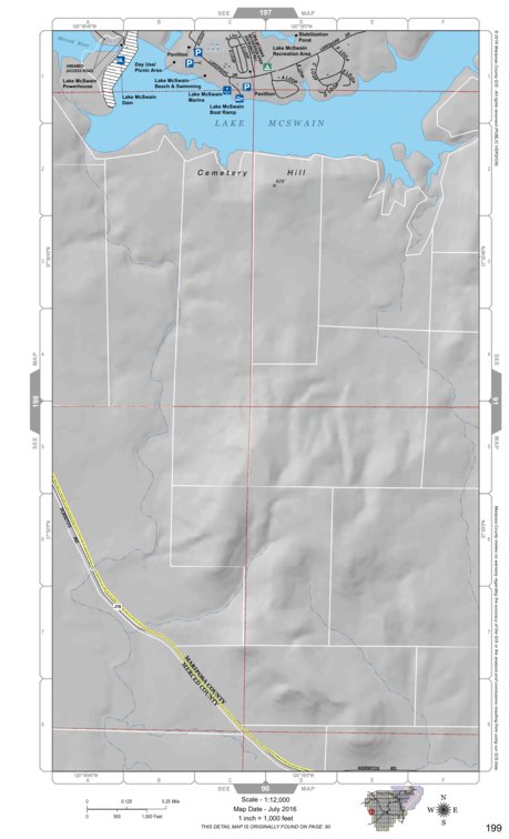 Mariposa Road Atlas Grid Page #199