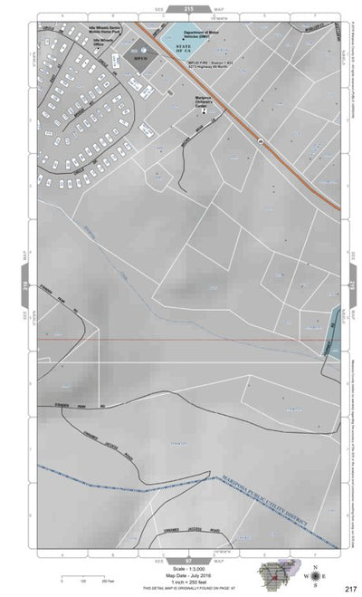 Mariposa Road Atlas Grid Page #217