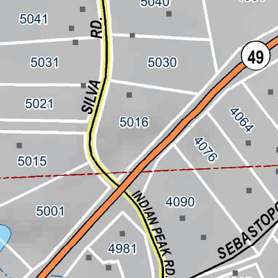 Mariposa Road Atlas Grid Page #242