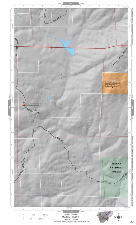 Mariposa Road Atlas Grid Page #255