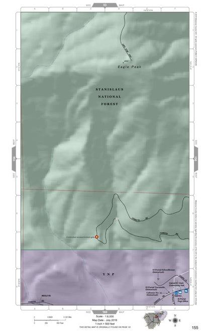 Mariposa Road Atlas Grid Page #155