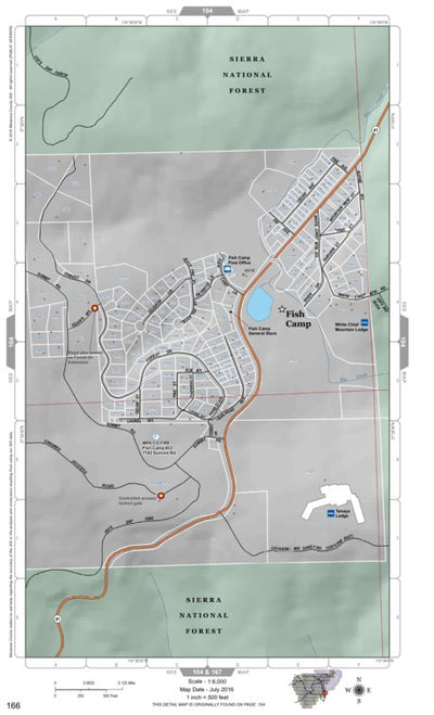 Mariposa Road Atlas Grid Page #166