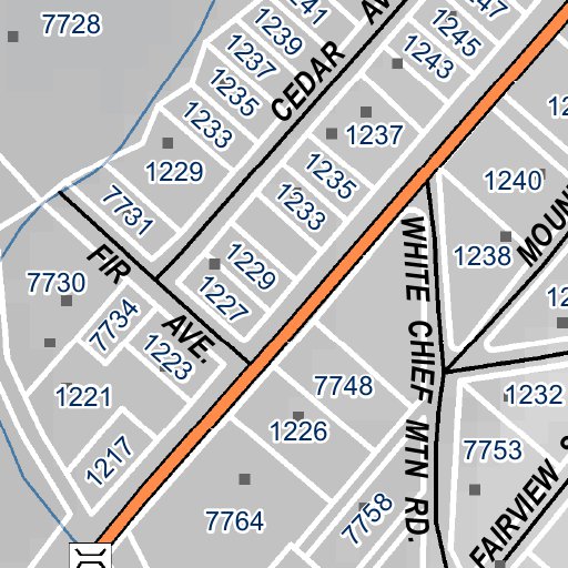 Mariposa Road Atlas Grid Page #166 Map by Mariposa County | Avenza Maps