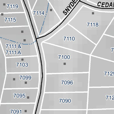 Mariposa Road Atlas Grid Page #258