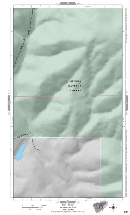 Mariposa Road Atlas Grid Page #233