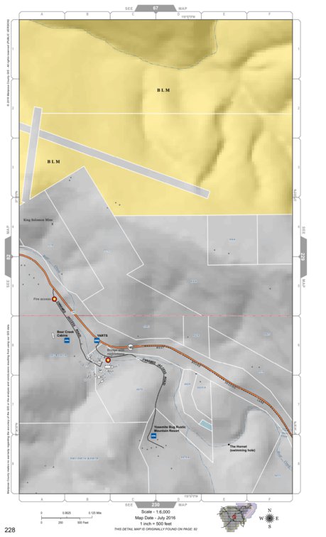 Mariposa Road Atlas Grid Page #228