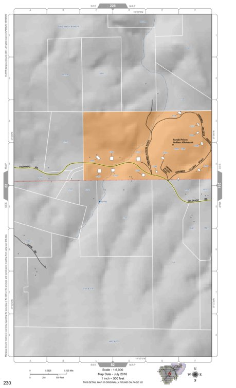 Mariposa Road Atlas Grid Page #230