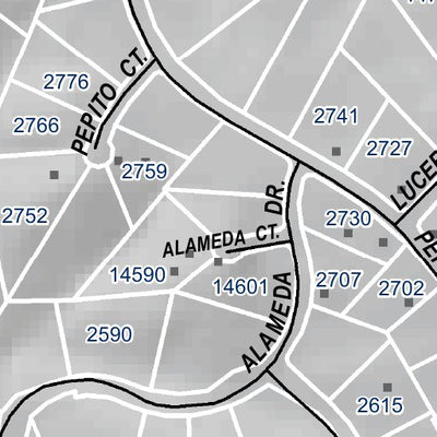 Mariposa Road Atlas Grid Page #188