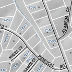 Mariposa Road Atlas Grid Page #188