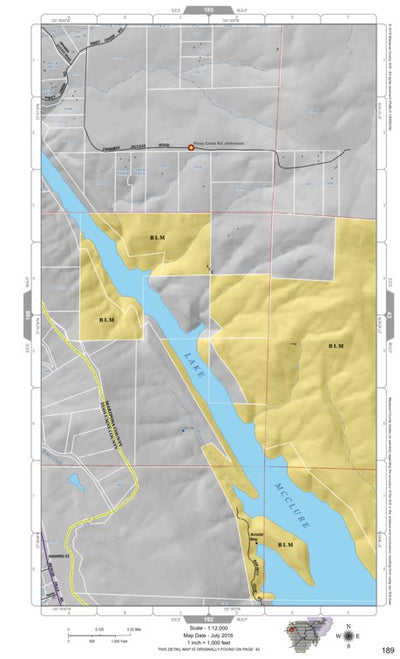 Mariposa Road Atlas Grid Page #189
