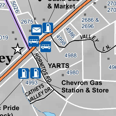 Mariposa Road Atlas Grid Page #202
