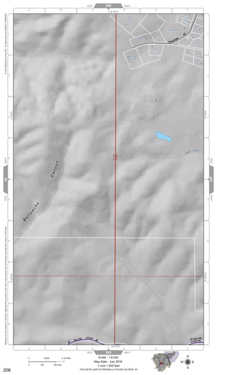 Mariposa Road Atlas Grid Page #206