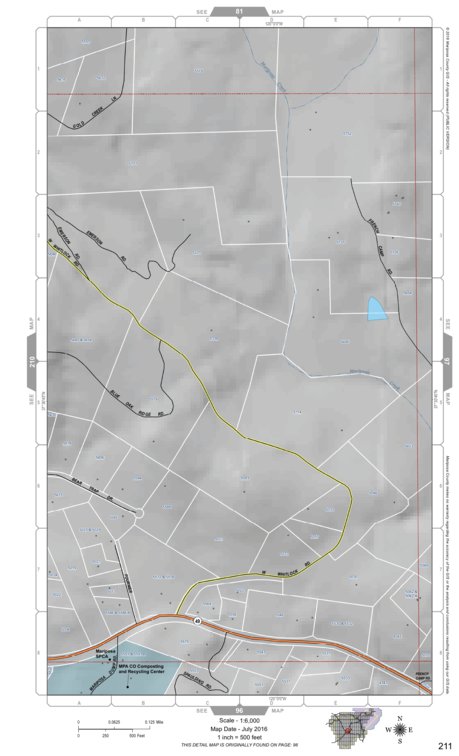 Mariposa Road Atlas Grid Page #211