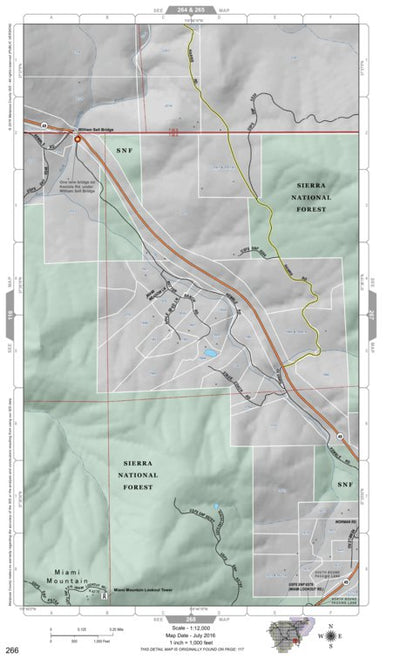 Mariposa Road Atlas Grid Page #266