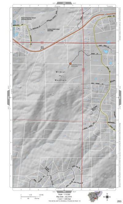 Mariposa Road Atlas Grid Page #253
