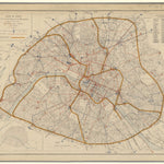 PARIS 1882 PROJET METROPOLITAIN