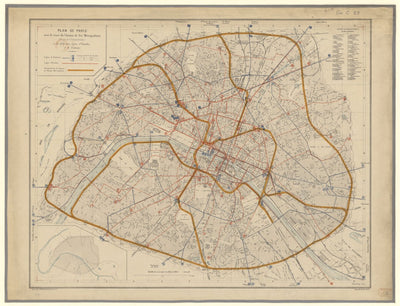 PARIS 1882 PROJET METROPOLITAIN
