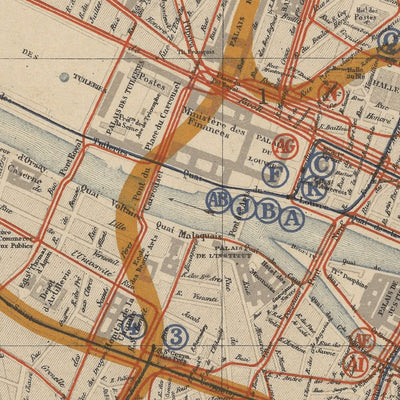 PARIS 1882 PROJET METROPOLITAIN