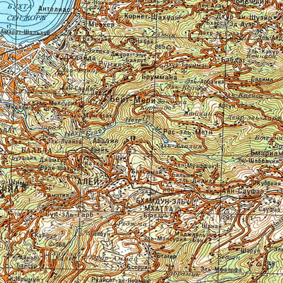 Soviet Genshtab - i36-24 - Syrian Arab Republic