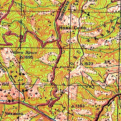 Soviet Genshtab - k34-17 - Serbia