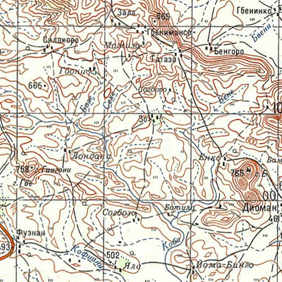 Soviet Genshtab - c29-35 - Cote d'Ivoire