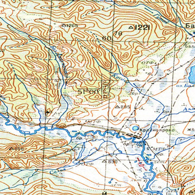 Map M49 Soviet Genshtab - m49-12 - Russia Map by Avenza Systems Inc. | Avenza Maps