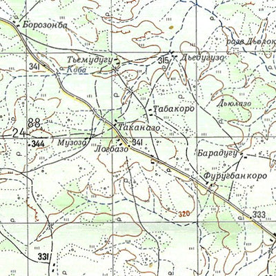 Soviet Genshtab - c30-31 - Cote d'Ivoire