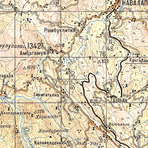 Soviet Genshtab - b44-09 - Sri Lanka Map by Avenza Systems Inc ...