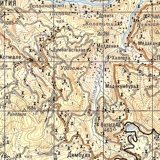 Soviet Genshtab - b44-09 - Sri Lanka Map by Avenza Systems Inc ...