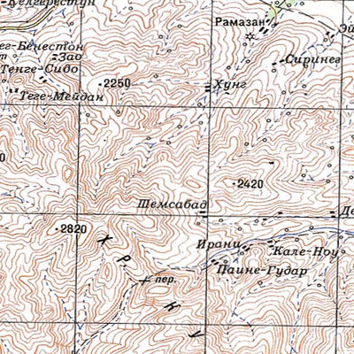 Soviet Genshtab - i40-17 - Iran (Islamic Republic of)