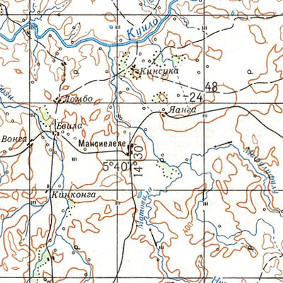 Soviet Genshtab - xb33-15 - Democratic Republic of the Congo