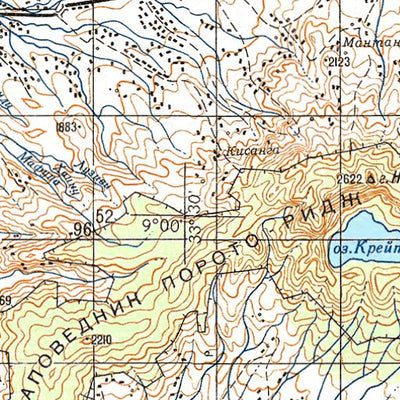 Soviet Genshtab - xc36-10 - United Republic of Tanzania