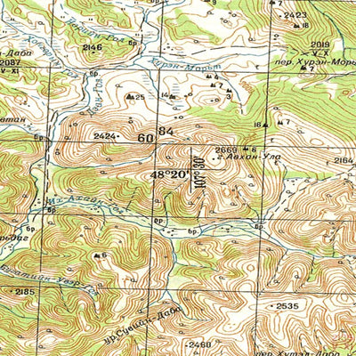 Soviet Genshtab - m48-36 - Mongolia