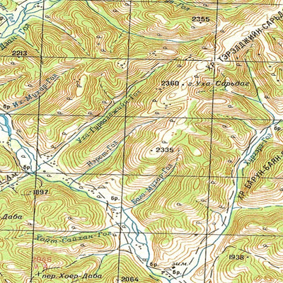 Soviet Genshtab - m48-36 - Mongolia