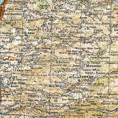 Soviet Genshtab - i36-18 - Syrian Arab Republic