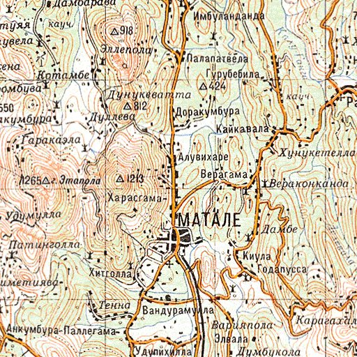 Soviet Genshtab - b44-03 - Sri Lanka Map by Avenza Systems Inc ...