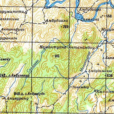 Soviet Genshtab - xe39-31 - Madagascar